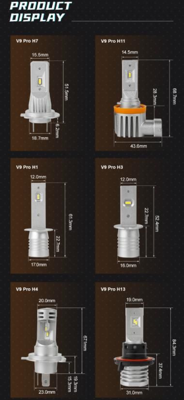 Auto Parts Outer Decorder DRL Function H15 LED Car Light