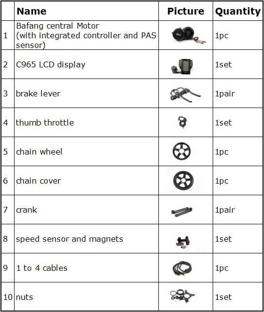 Bafang BBS-02 MID Drive Electric Motor