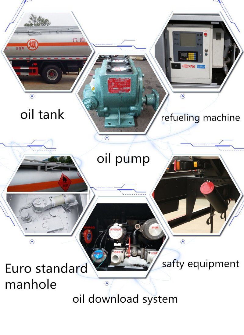Foton Forland 4X2 5000liter 5cbm 5m3 5000L Light Fuel Tanker Truck