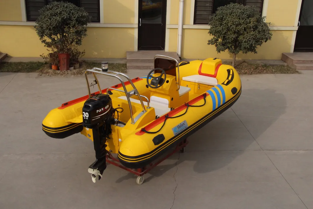 Luxury New Model Quality Rib520 for 10passengers Hailun Fiberglass Rigid Inflatable