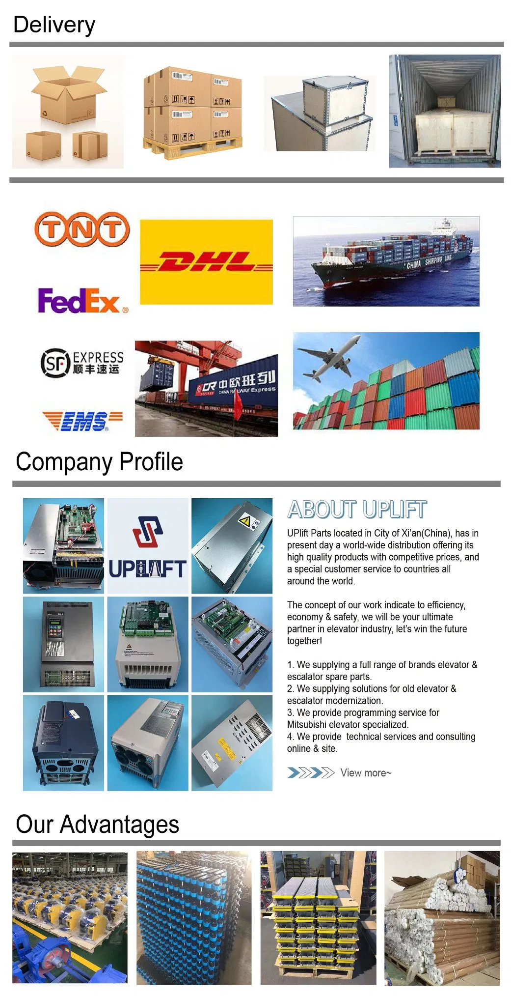 Elevator Parts of Contactor Elevator Relay Elevator Spare Parts Supplier Elevator Contactor Pkzmo-4-T