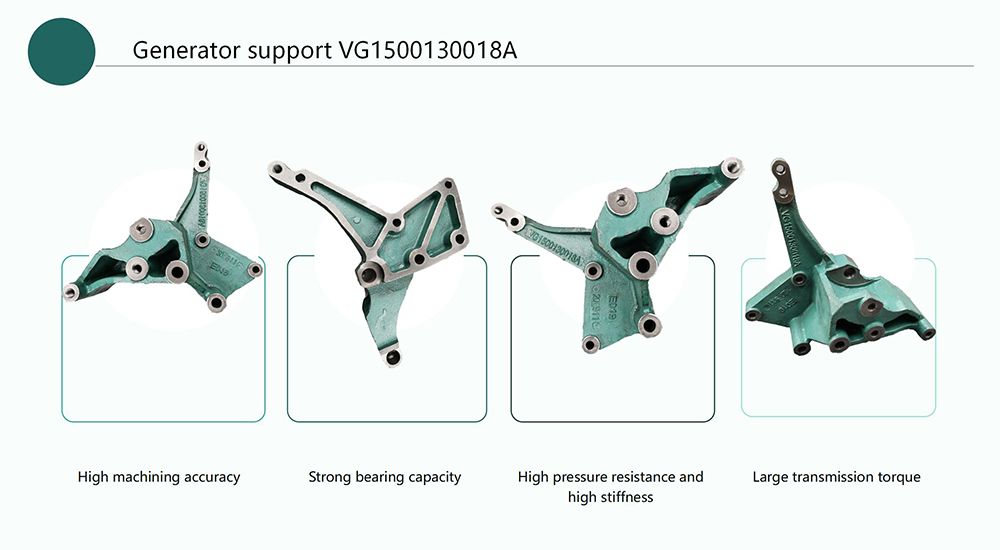 Vg1500130018A Original Sinotruk HOWO Truck Engine Spare Parts Alternator Bracket for All Sinnotruk Truck