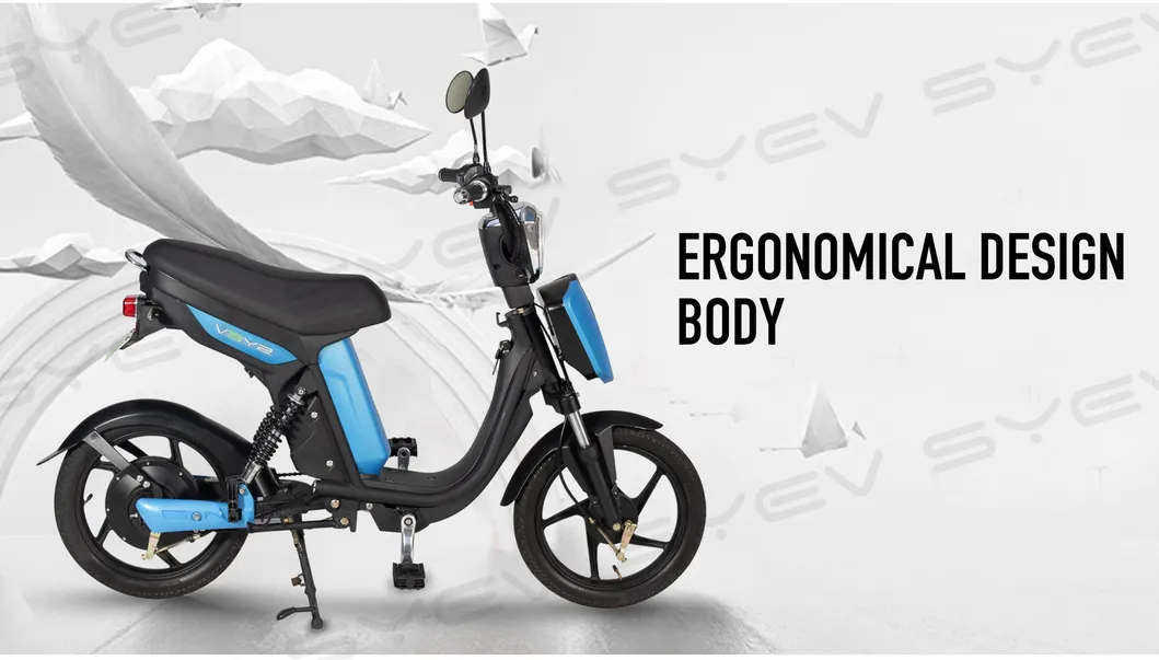 Syev Long Seats Electric Moped Scooter with 48V 350W/500W with Pedal Assistance