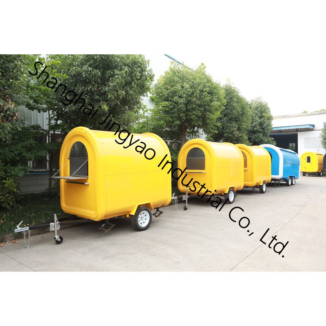 Customized Fast Convenient Mall Vending Electric Ice Cream Coffer Street Cold Drinks Easy Operation BBQ Kitchen Shop Food Truck Mobile Food Trailer Ce