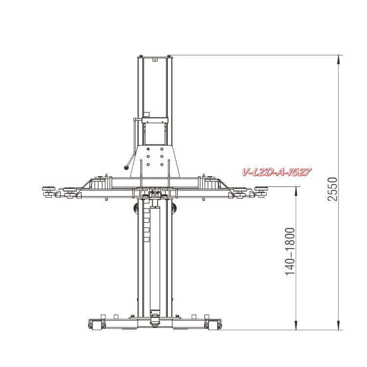 Vico Single Post Lift Car Parking Hoist Vehicle Tyre Change Maintainance Lifter