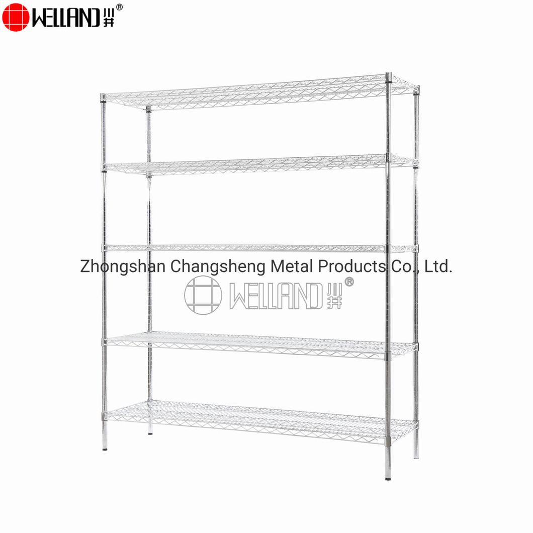 High-Strength and Durable industrial Steel Wire Shelving for for Restaurant Warehouse Hospital Laboratory Garage Storage