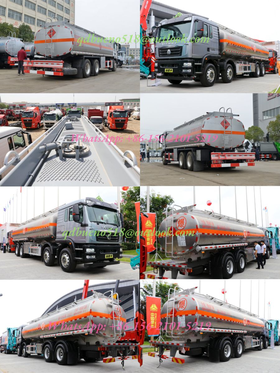 New Sinotruk HOWO 6000 Gallon 6*4 4*2 8*4 LHD Rhd Euro2 Oil Gasoline Fuel Tank Truck