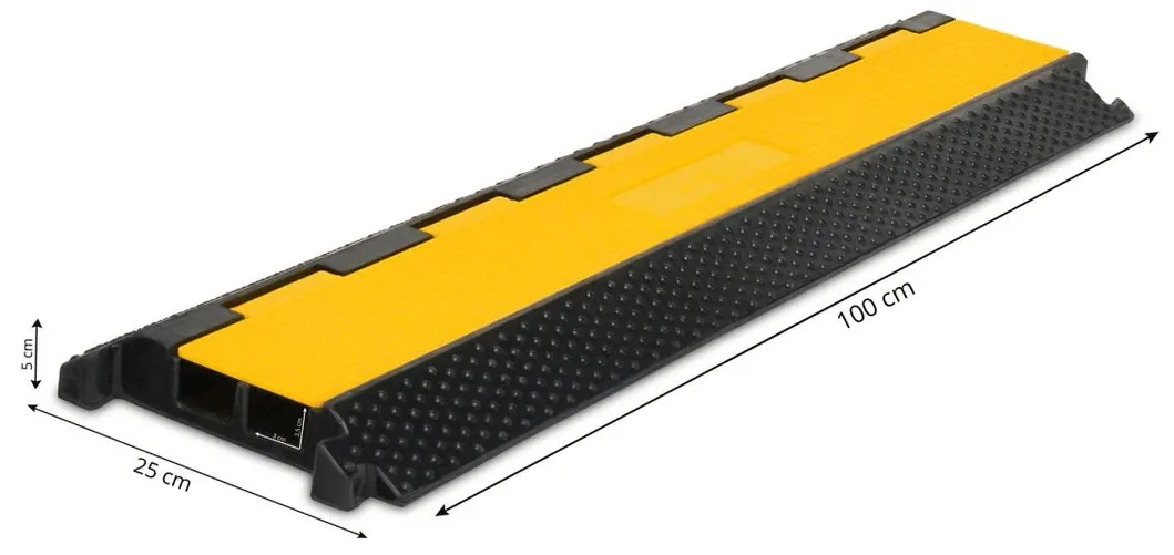 One Channel Rubber Cable Protector Endcap