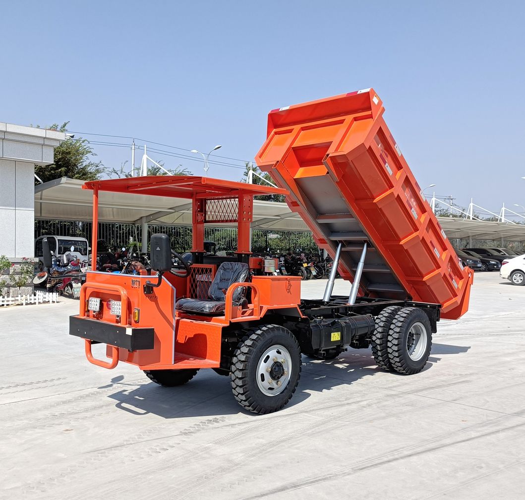 Underground 6 Wheel Transport Truck, 5-Ton Narrow-Body Small-Sized Mine Dump Truck.