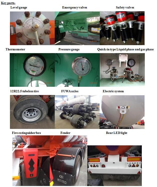 40m3 LPG Storage Tank LPG Trailer for Gas Cylinder