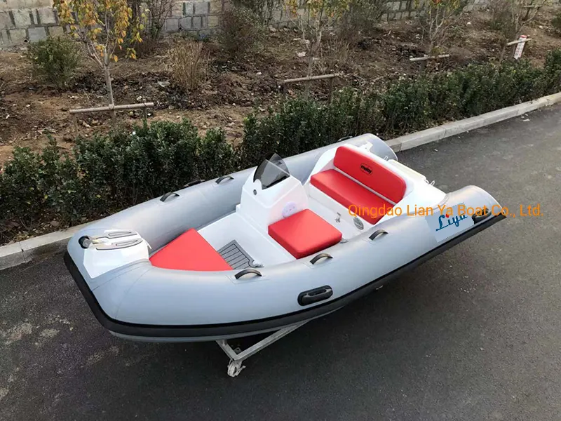 Liya 3.8m Chinese Rib Boats Fiberglass Hull Inflatable Boat