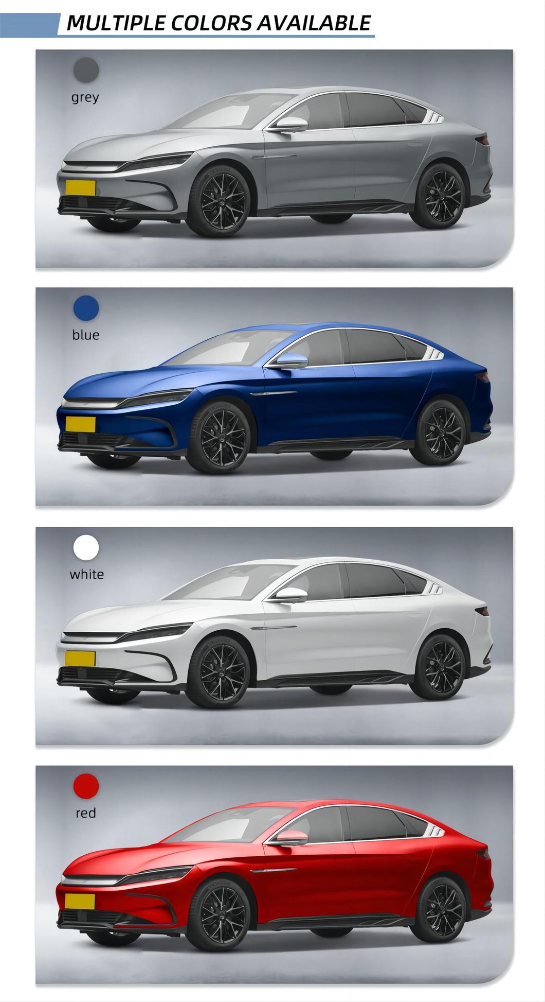 in Stock China New Energy 4WD Used Byd Han Dmi Dm-I Plus Limited Edition Flagship EV Electric Car 2023 2022 Top Price for Sale