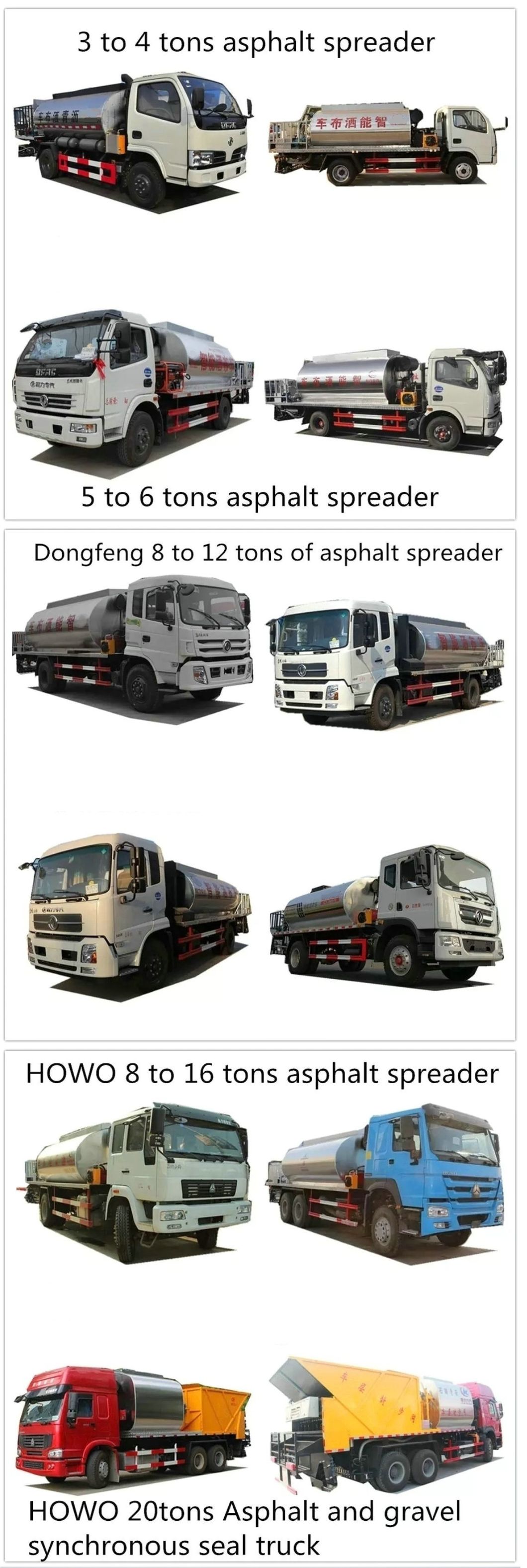 HOWO Asphalt Distributor 6000L Tank Spraying Nozzles 30 Nos (Asphalt Tank Insulated Spray Bitumen 4.5 -5 meters)