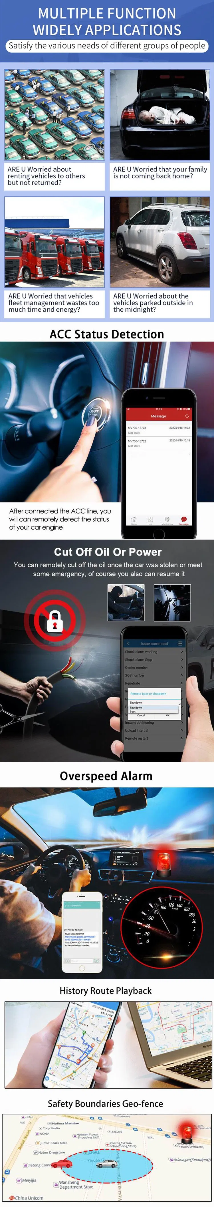 China factory wholesale 3G GPS Tracking Device Car Engine Cut off Power off Alert Vehicle Automotive GPS Tracker T210