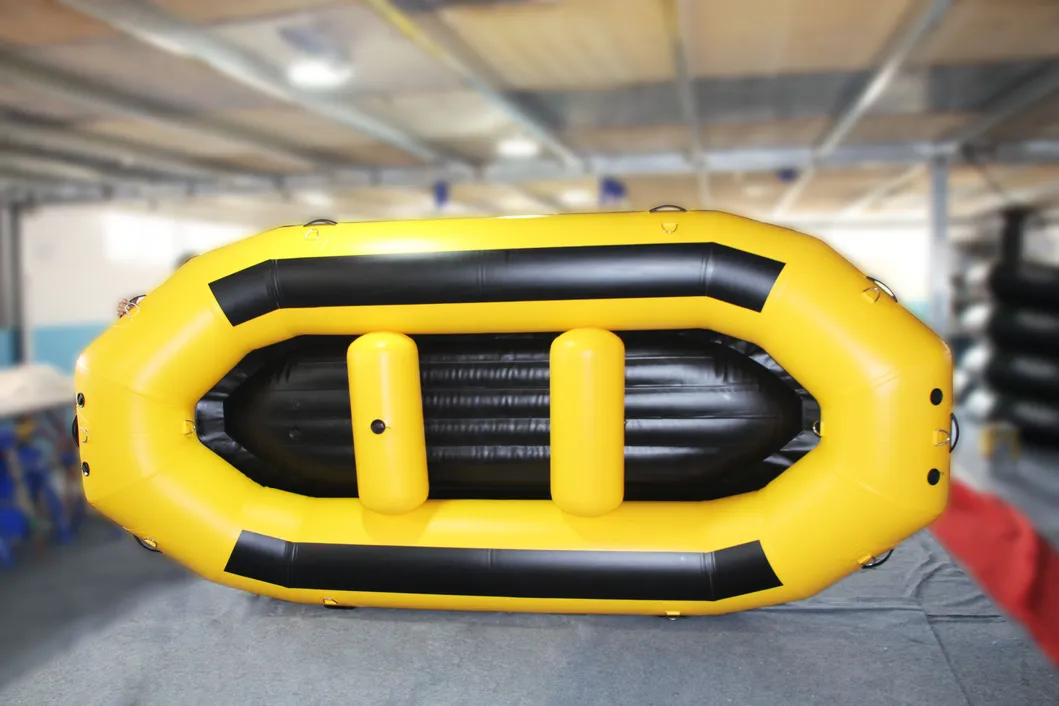 3.6m Inflatable Hypalon/PVC White Water Raft Whitewater River Rafts with 8 People/ Self Bailing I-Beam Floor Raft Boat, Inflatable Pontoons, Rafting Boat