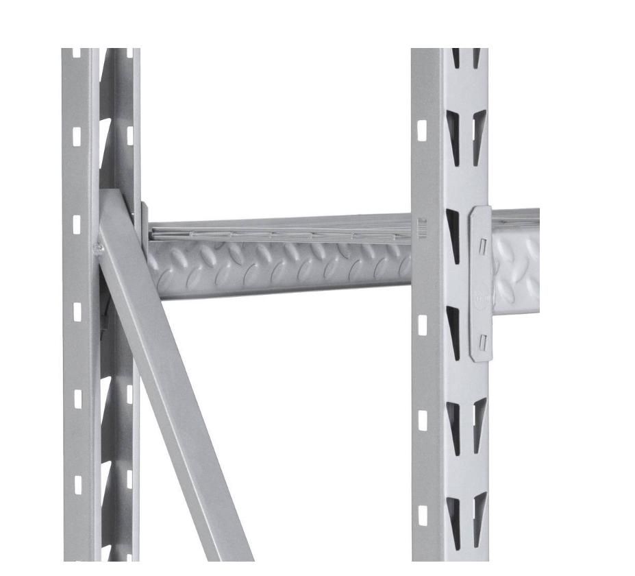 3-Shelf Steel Commercial Shelving Unit in Silver (72 in. H X 77 in. W X 24 in. D)