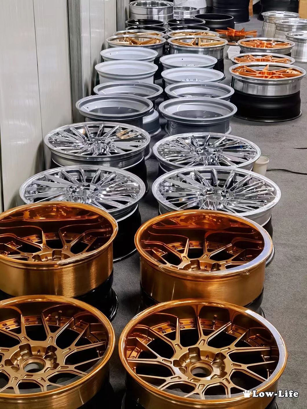 Classic Deep Dish 2 Piece Style Design Custom Rivet Finish Forged Racing Car Alloy Wheels Rims