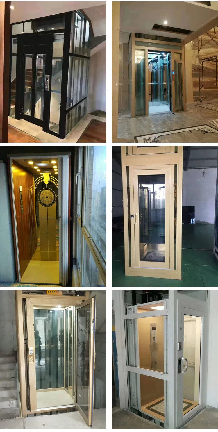 Root 3 Floor Tooth Elevators Home Tube Hanger Rorar Elevate Belt Conve Rope Brake Machine Roomless Kits Rice Passenger Elevator