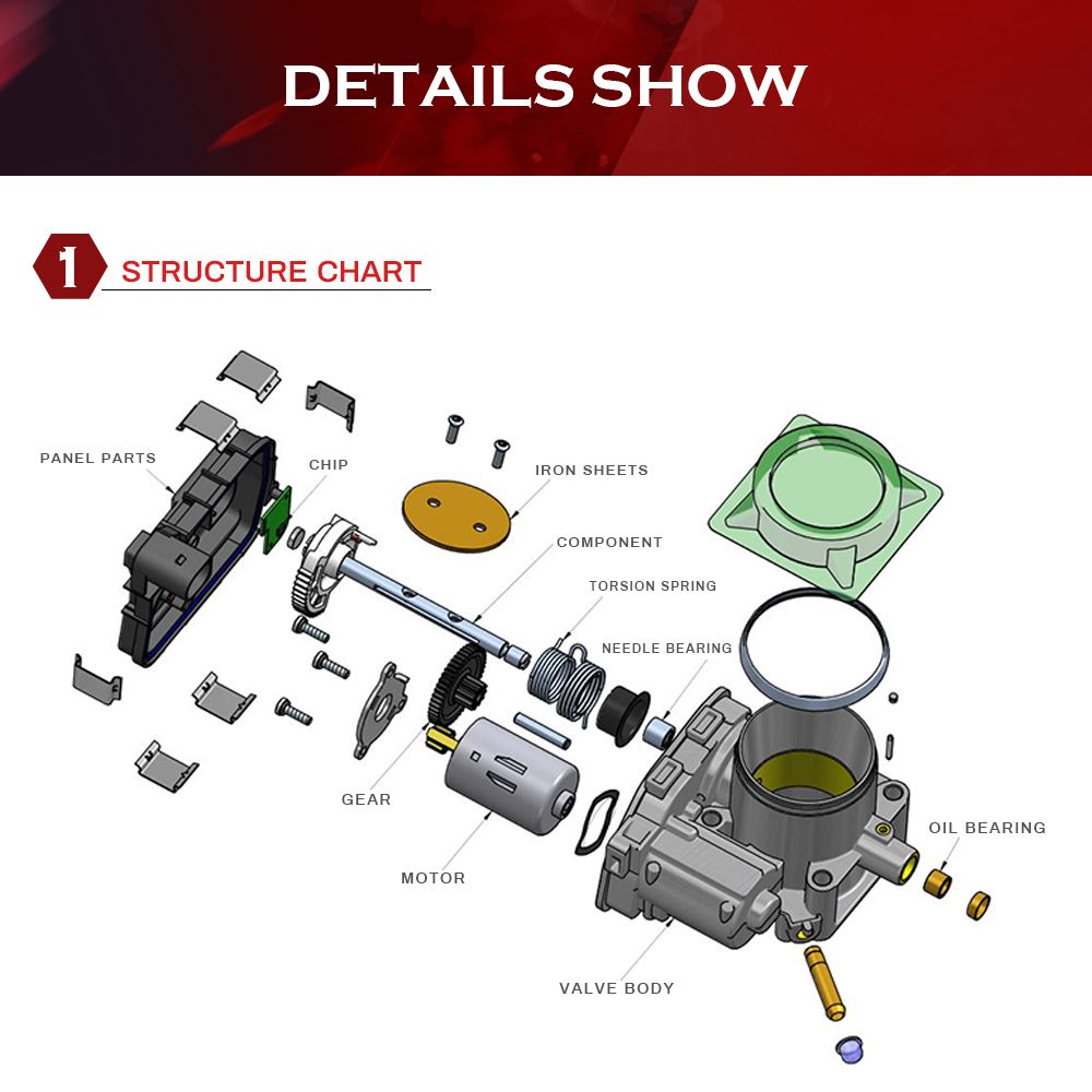 Wholesale Auto Parts 06f133062q 06f133062q for V-W Au-Di Throttle Position Sensor Assy