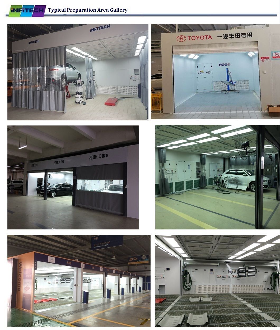 Auto Body Prep Station/Preparation Station/Industrial Paint Station for Car Refinish