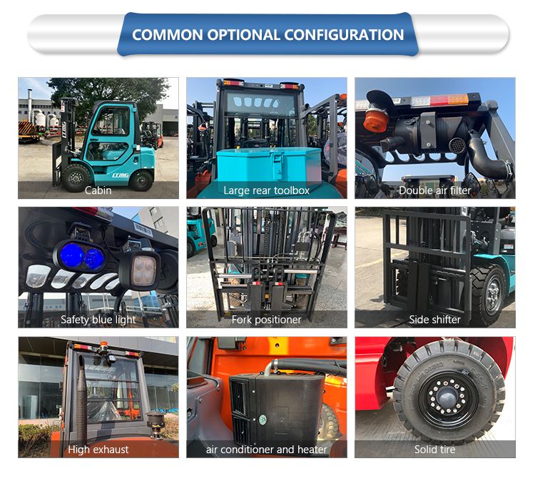 Small Manual Forklift 2 Ton Diesel Forklift for Sale