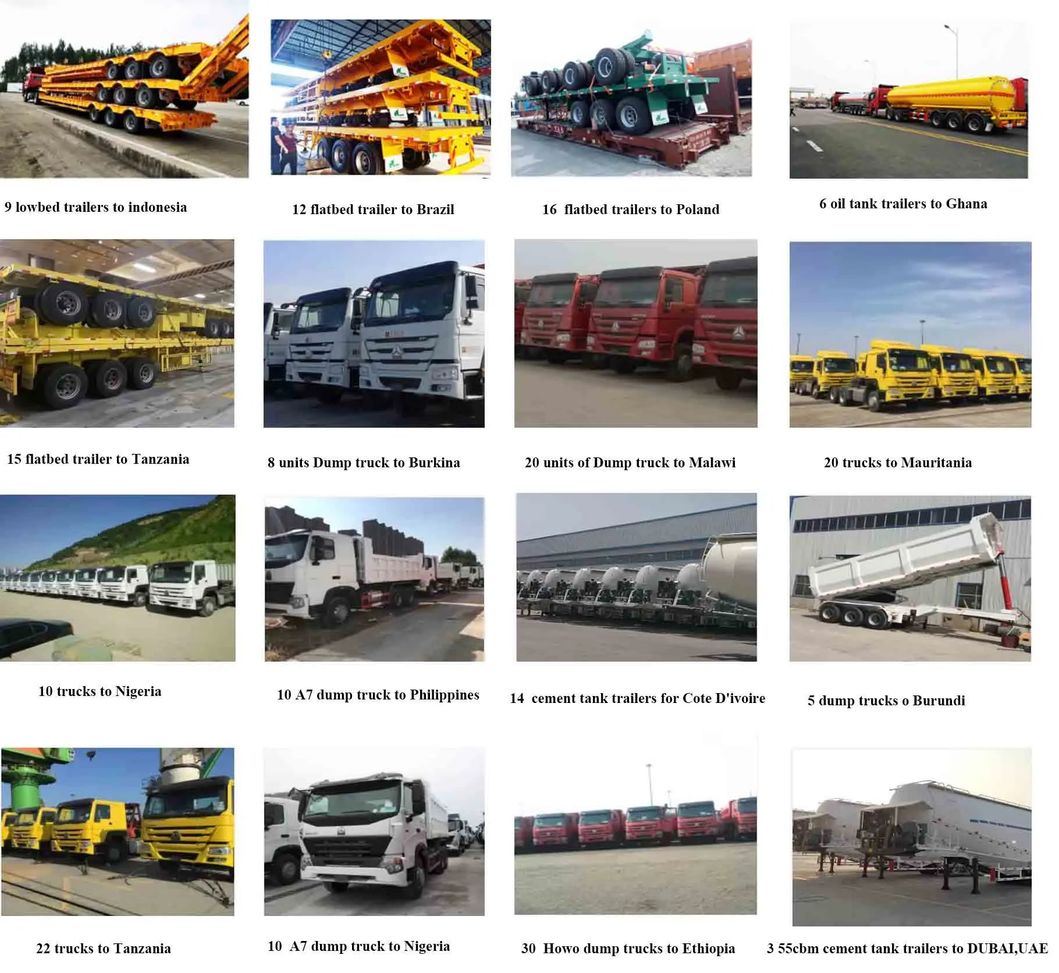 New 2 Axle 3 Axles Semi Trailer 40FT 30/40 Tons Skeleton Chassis Truck Trailer Shipping Container Trailer Flatbed Trailer and Used Tractor Trailer for Sale