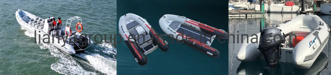 Liya Colorful 3.8m Luxury Yacht Rib Outdoor Boat for Sale