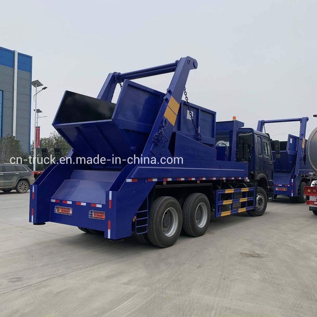 Manufacture New HOWO 6X4 10wheels Refuse Truck Swinging Arm Garbage Truck