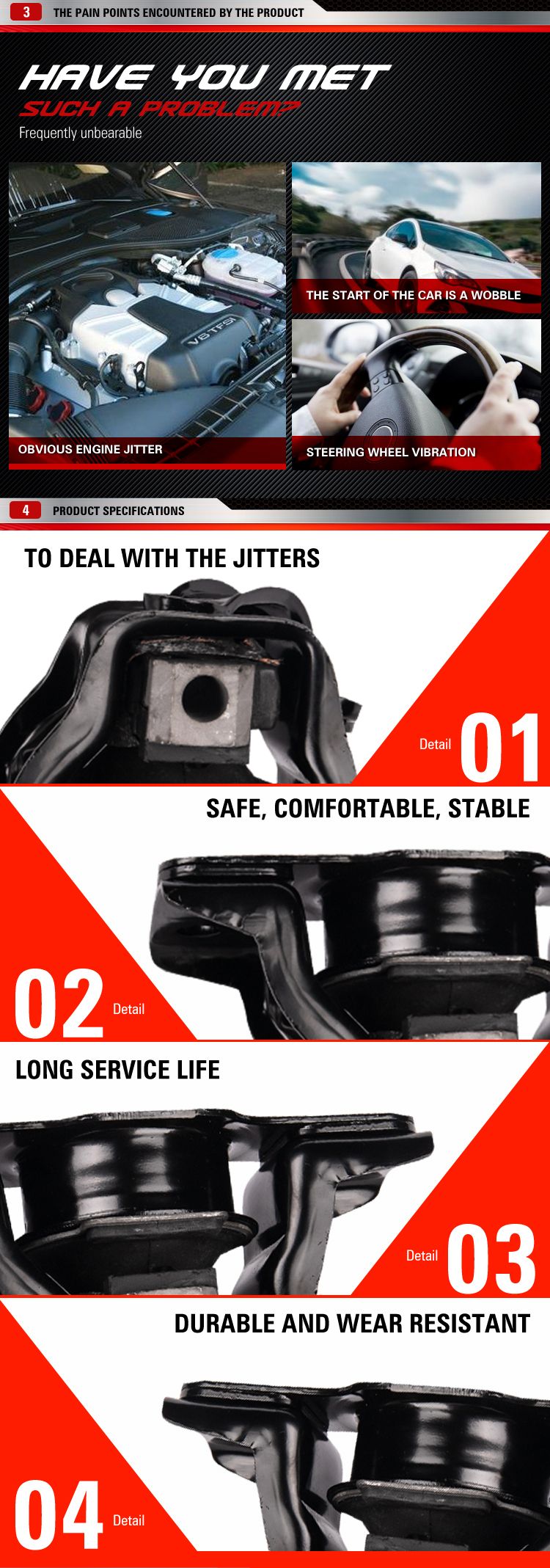 Kingsteel Manufacturer Auto Spare Parts Made in China Engine Mounting for Toyota Camry 1992 OEM (12361-74241)