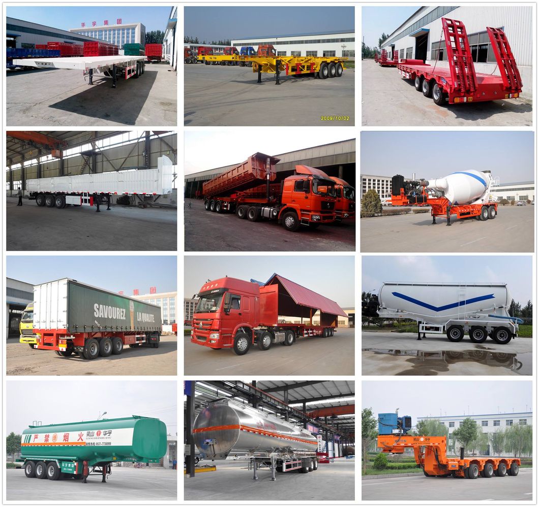 3 Axle 60tons Payload Lowbed Semi Trailer /Low Bed /Truck Trailer/Low Loader/Semi Trailer