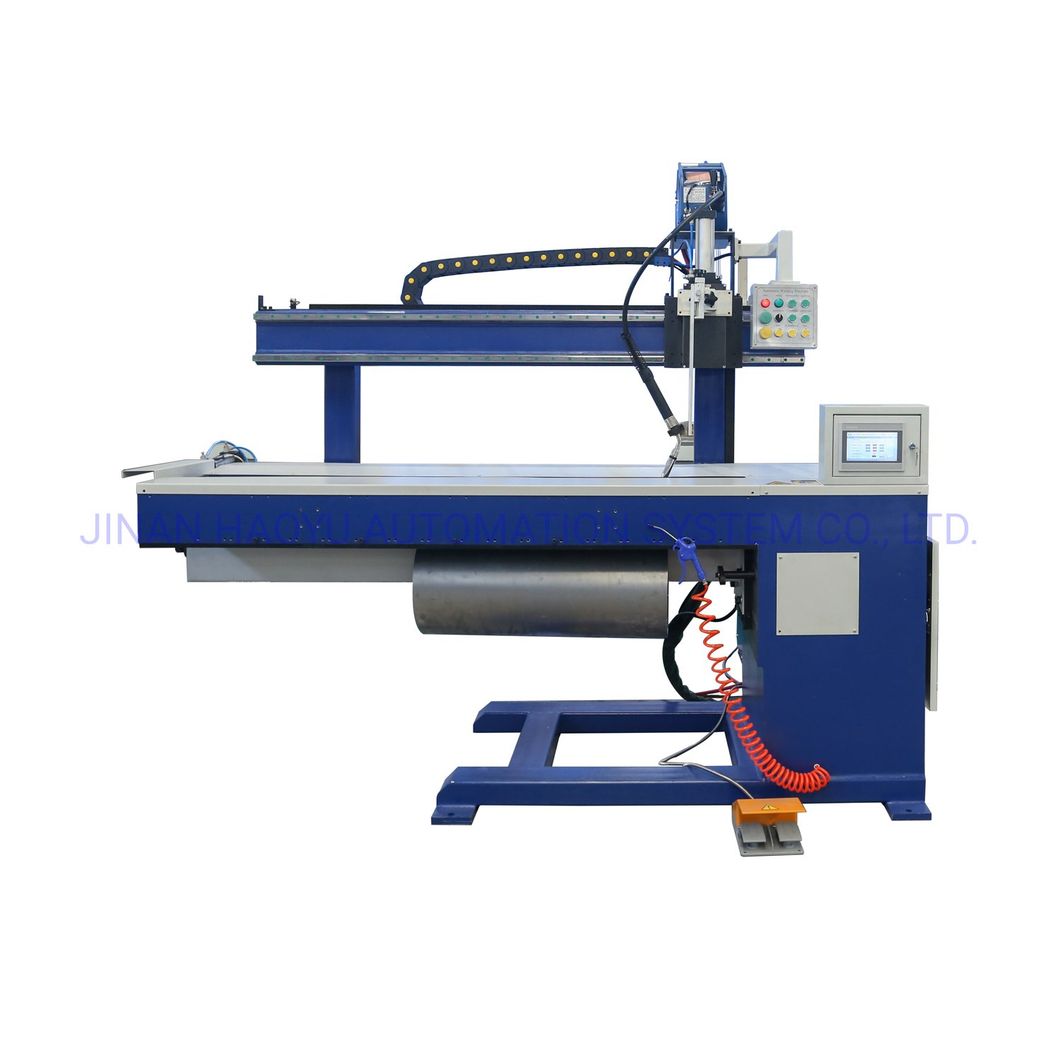 Straight Long Seam Thin Steel Pipe Robot Welding Machine for Tank Fabrication