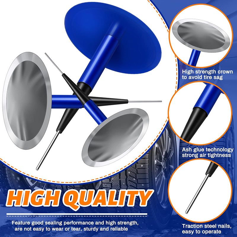Tire Patch and Plug Mushroom Plug Patch Wire Patch for Car