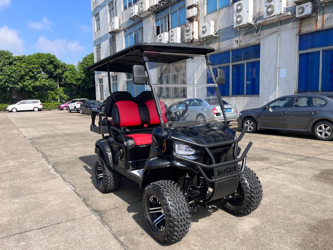 Electric Lithium Battery Golf Cart for Four-Wheel Disc Brake System