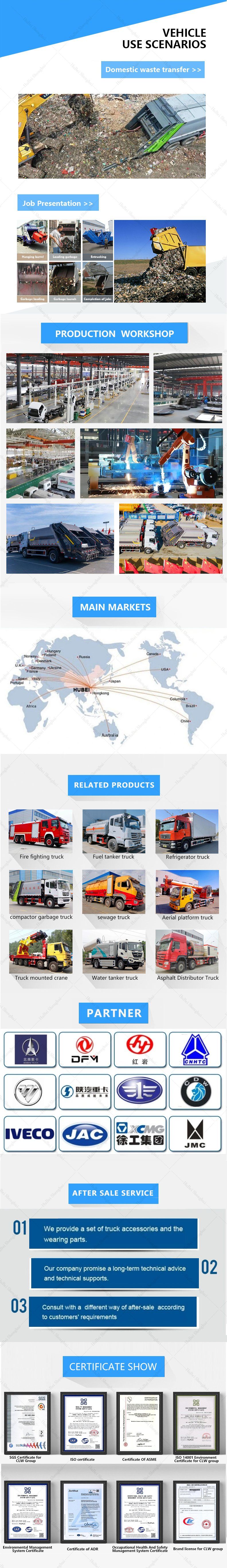 Factory Supply New 4X2 12000liters Refuse Collector Compressed Garbage Compactor Truck