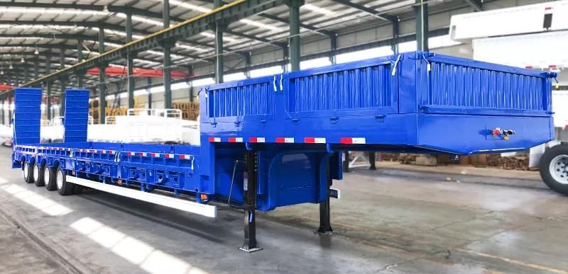 60t 80t Telescopic Extendable Low Loader Low Bed Trailer of China Manufacturer /Extendable Low Bed Trailer /Telescopic Trailer/Low Bed Trailer/Drop Deck Trailer