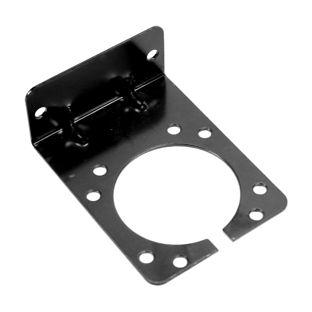Trailer Socket Mounting Black Metal Mounting Bracket Holder for American Style 7 Pin Trailer Socket Caravan Towing
