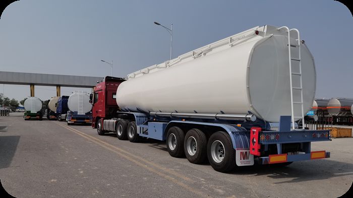 Flammable Liquid Tanker Semi Trailer 40cbm Oil Tanker Trailer