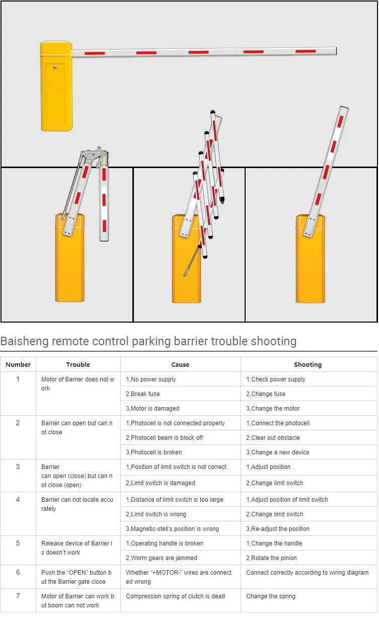High Quanlity Road Barrier Automatic BS-3306
