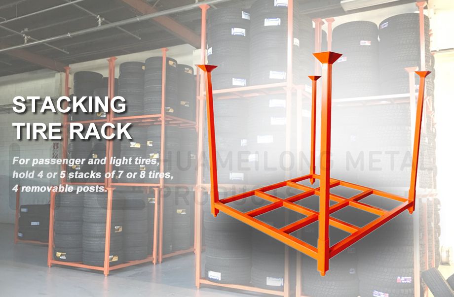 Factory Direct Low Price Warehouse Adjustable Stillage Pallet Tire Rack