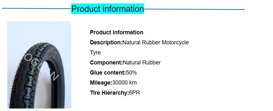 Good Quality Oguan Motorcycle Tyres and Tires Cheap Price Cross Country Pattern Vacuum Tire CCC DOT