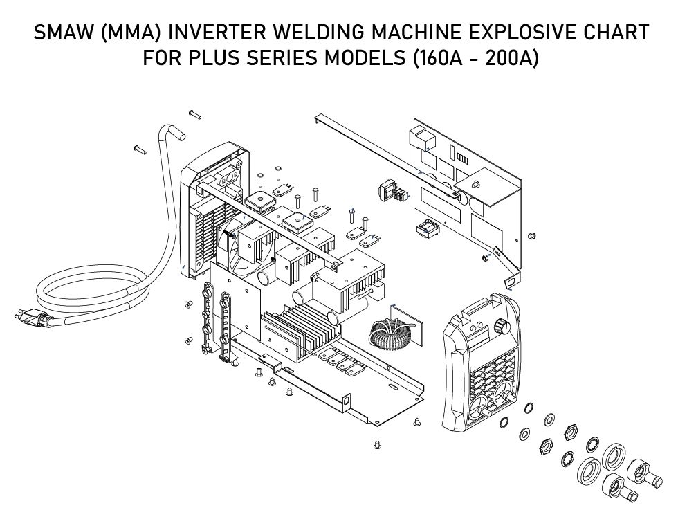 Decapower Eco Series IGBT DC Motor MMA Welder Inverter Portable Single Board Welding Machine 120 AMPS MMA Welding Equipment