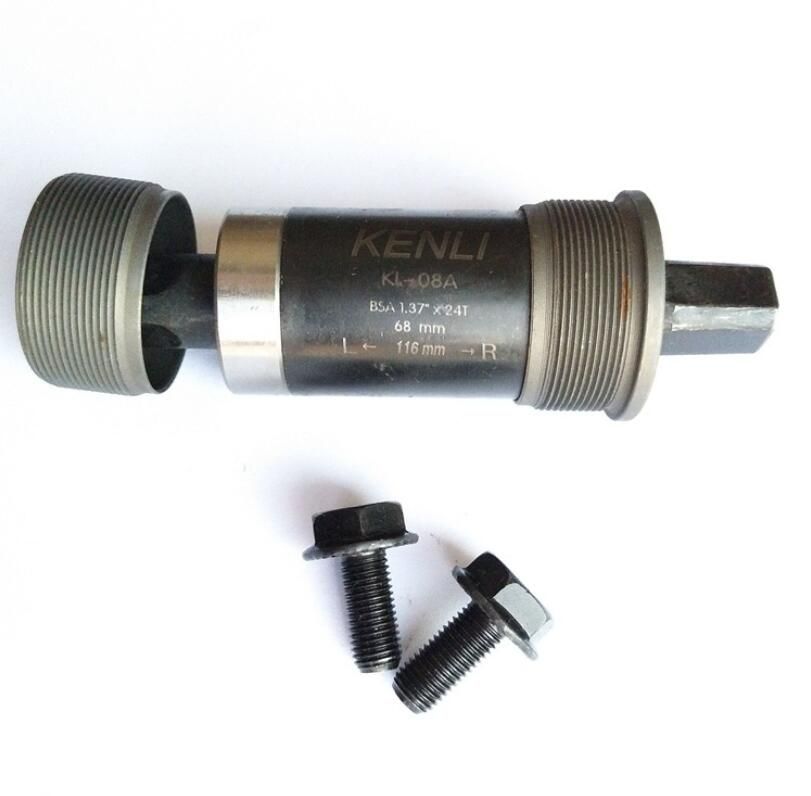 High Quality Bicycle Bb Set Bicycle Bottom Bracket Spare Parts 122.5 Sealed Axle 127mm /122mm ED Black