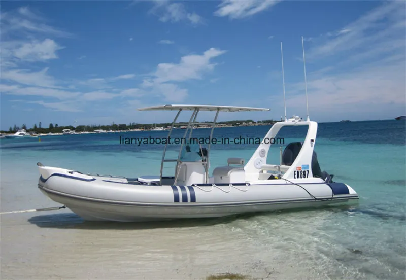 Liya Outboard Motor China 6.2m Rigid Tender for Fishing