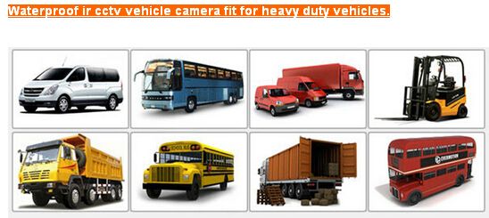 Waterproof Metal Case IR Security CCTV Truck Side View Vehicle Camera