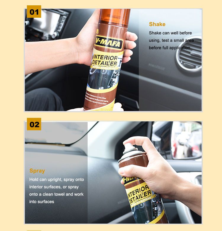 Car Interior Polishing Agent Environmentally Repair Dashboard Cleaner Spray