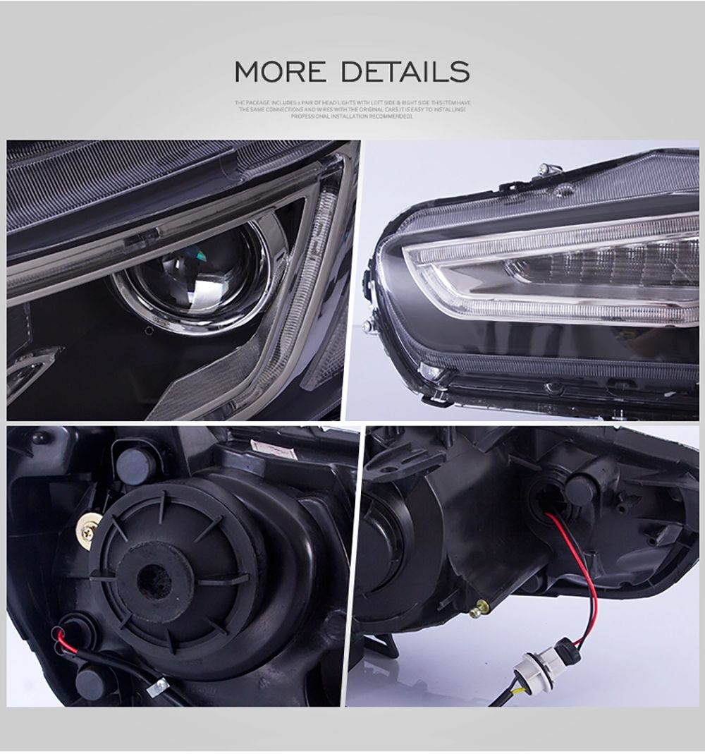 Sequentail Demon Eyes Head Lamp 2008-2017 Galant/Lancer Fortis Hatchback LED Lancer Head Light