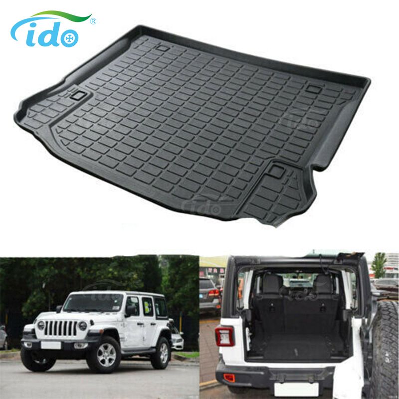 Car Rear Cargo Liner Mat Protector Trunk Mat for Jeep Wrangler 4door 2008-2018
