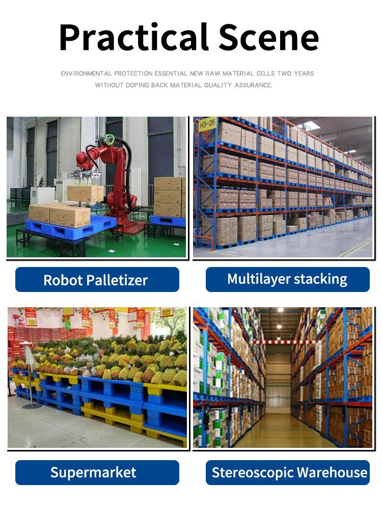 Nine Runner Blow Molding Plastic Pallet for Four Way Entry