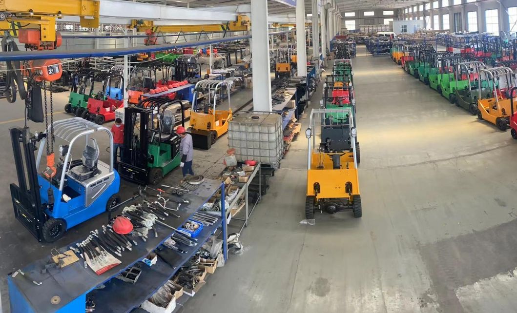 3 Ton AC Motor/Pmsm Container Electric Forklift for Container/Logistics