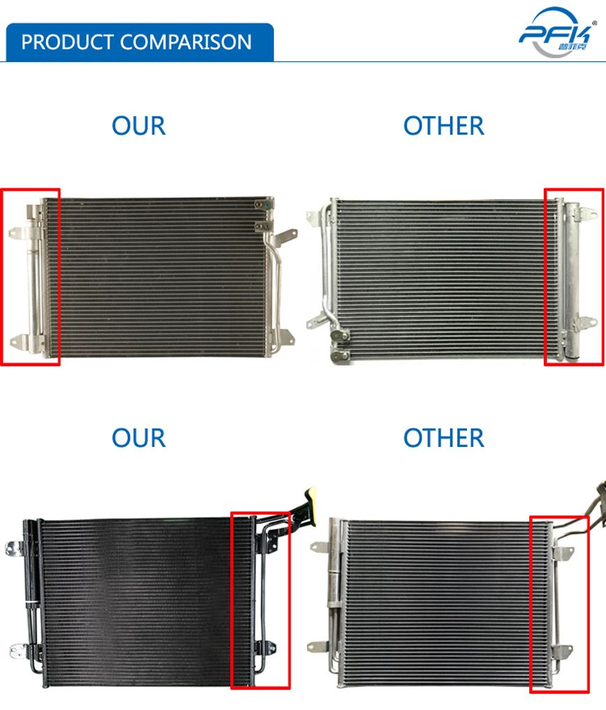 Customized All Aluminum Microchannel Heat Exchanger Auto Condensers for Cars